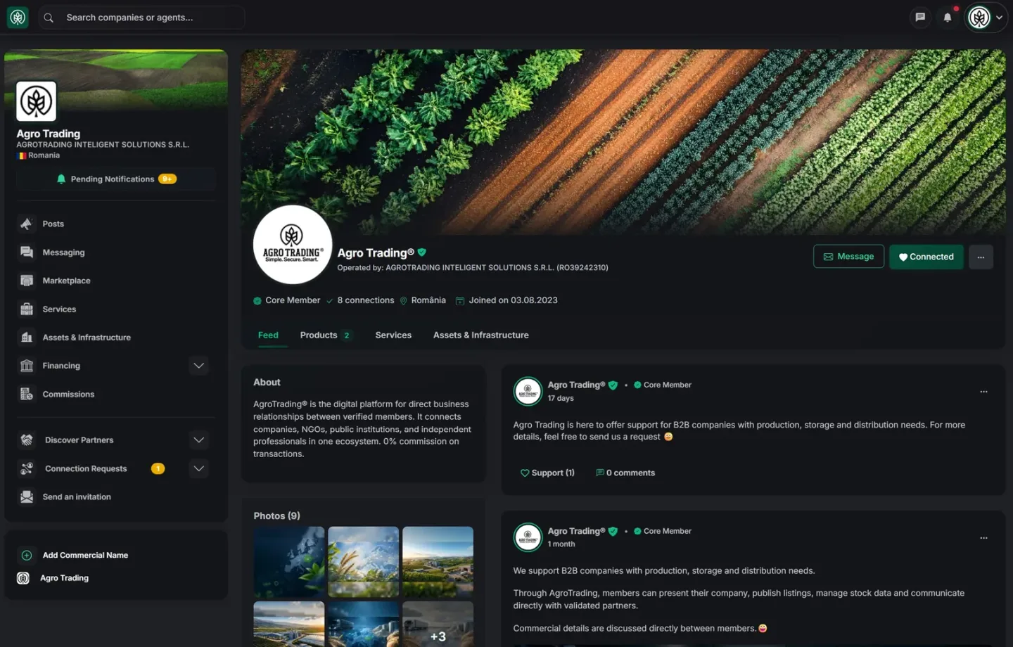 AgroTrading Functies