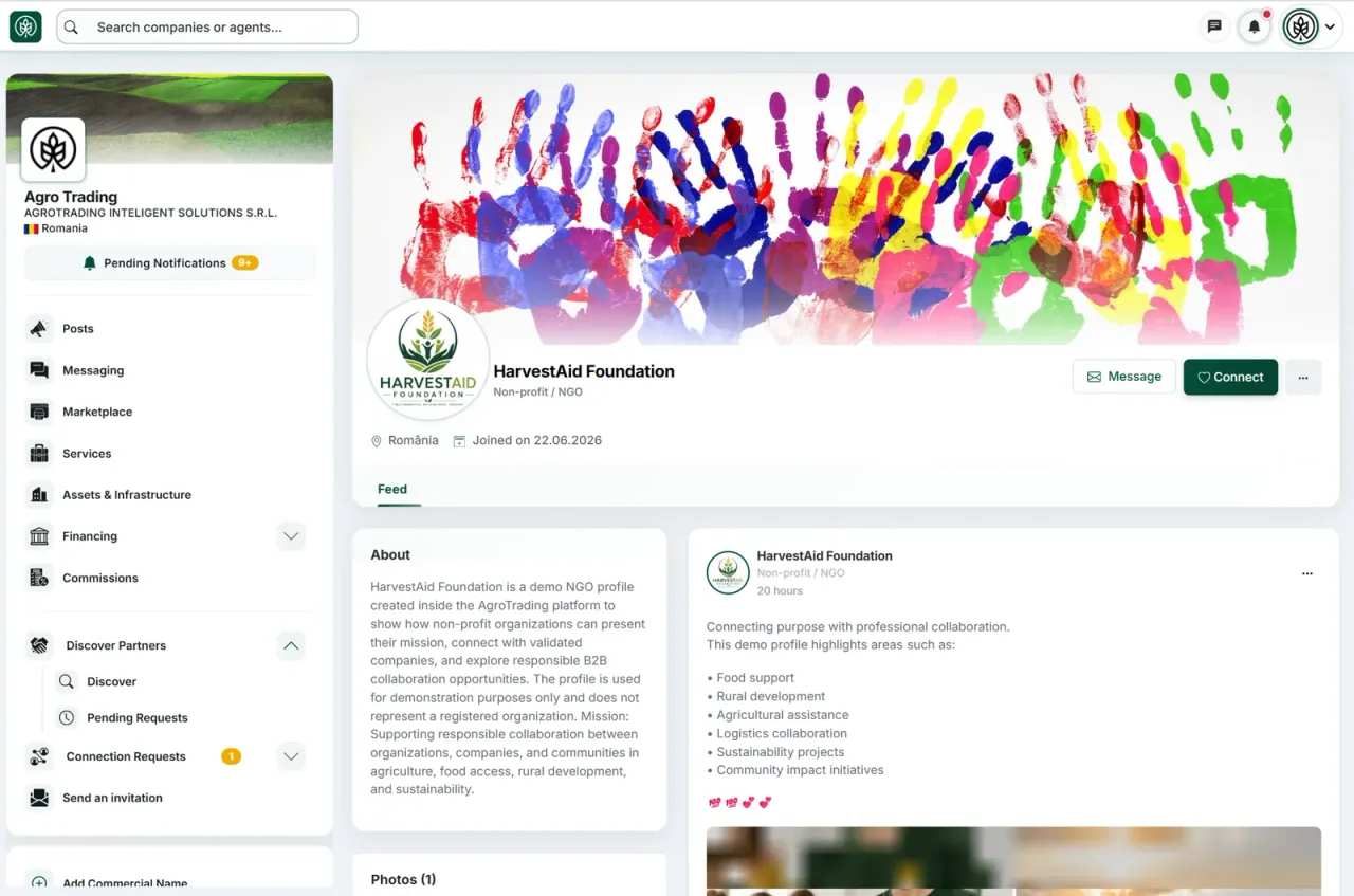 NGO's en organisaties met sociale of economische rollen